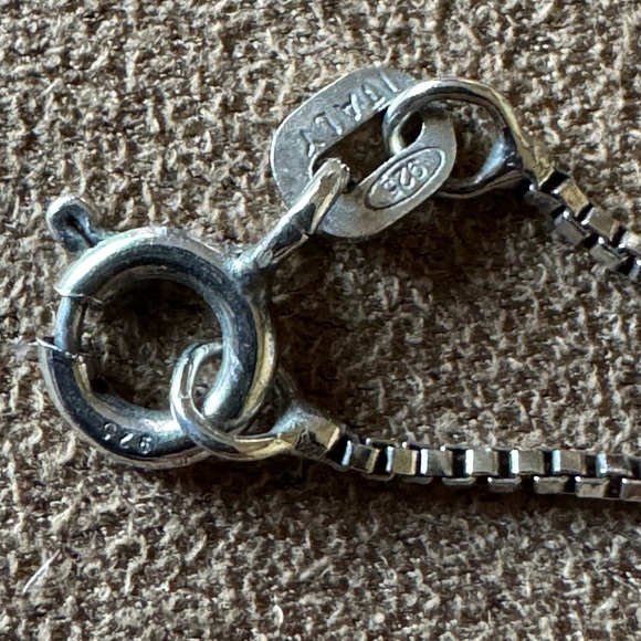 Sterling Silver Necklace and Earring Set - Picture 6 of 7